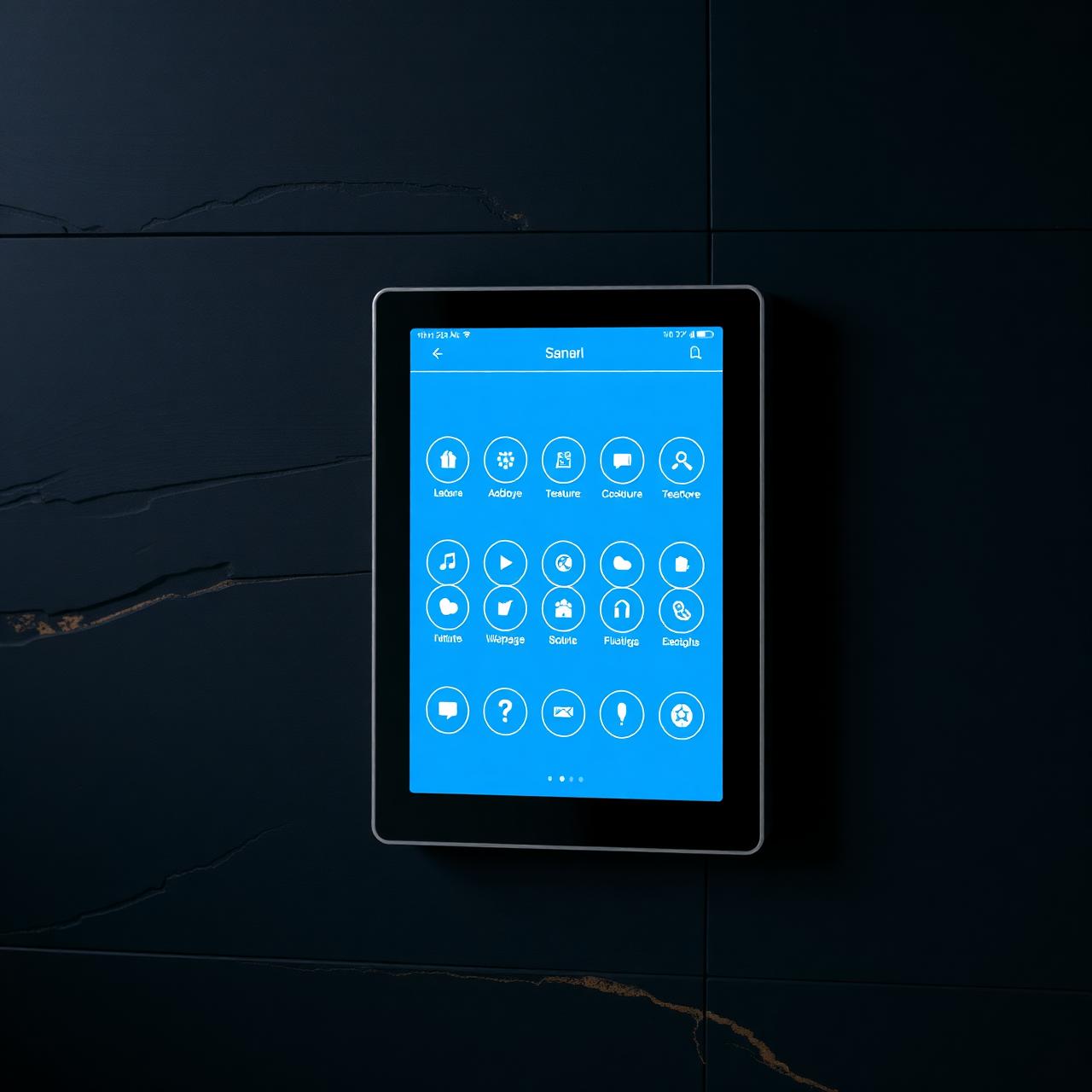 Painel central de controle